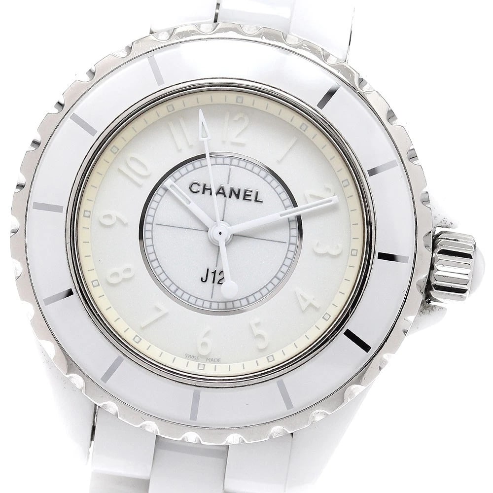 CHANEL J12 WHITE PHANTOM WHITE DIAL QUARTZ WATCH: CHANEL J12 White Phantom white Dial Quartz Watch Brand: CHANEL Type/Style: Wristwatch Material: Band Material Ceramic / Stainless Steel, Case Material Ceramic / Stainless Steel Color: Dial Color white