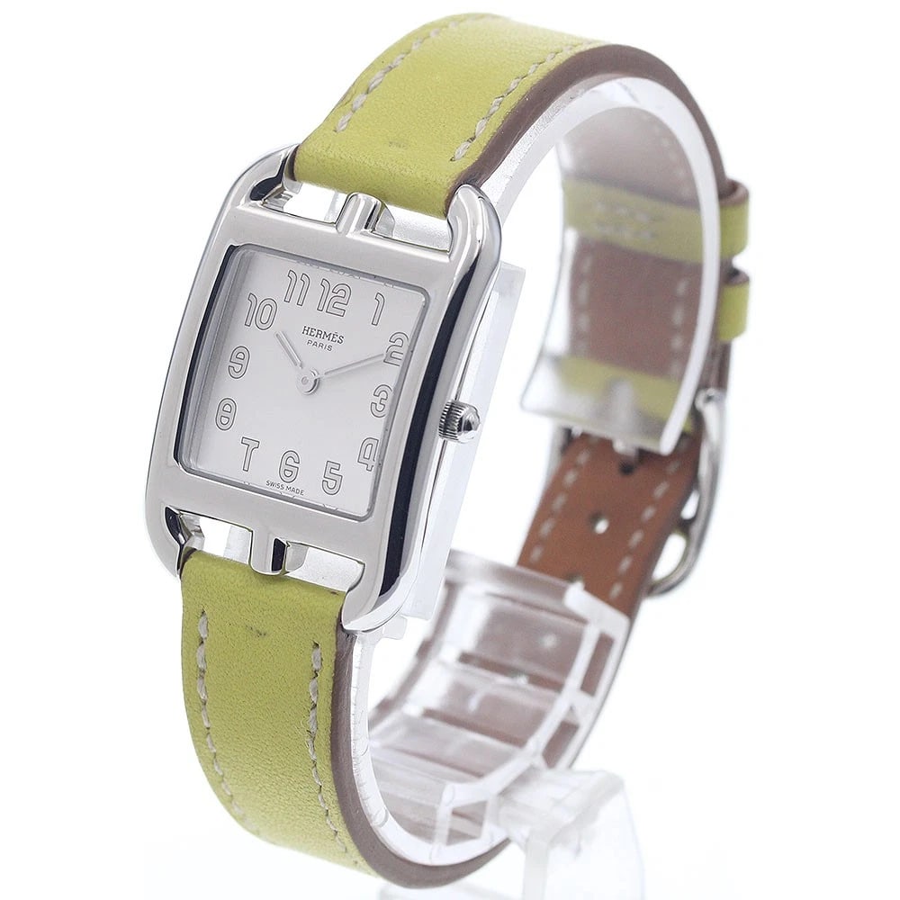 HERMES CAPE COD SILVER DIAL QUARTZ WATCH - 2