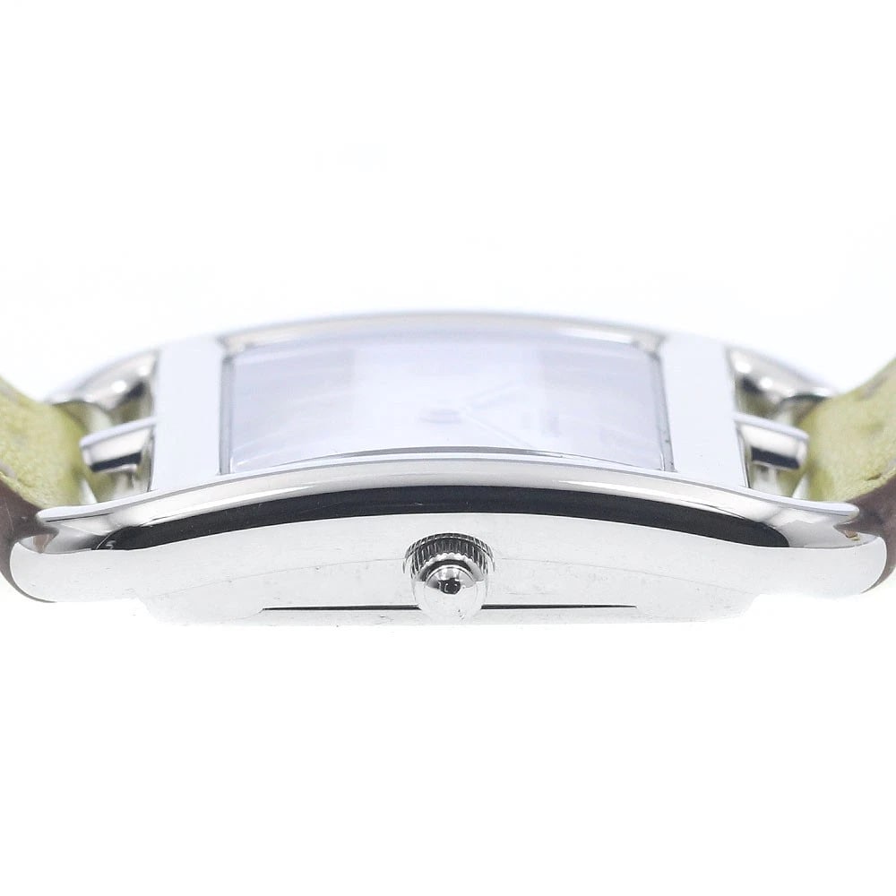 HERMES CAPE COD SILVER DIAL QUARTZ WATCH - 3