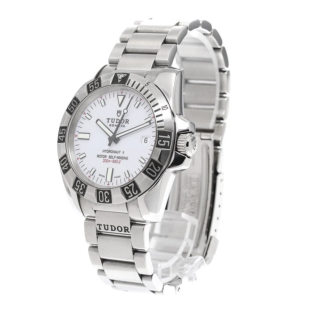 TUDOR HYDRO NOTE DATE WHITE DIAL AUTOMATIC WATCH - 2