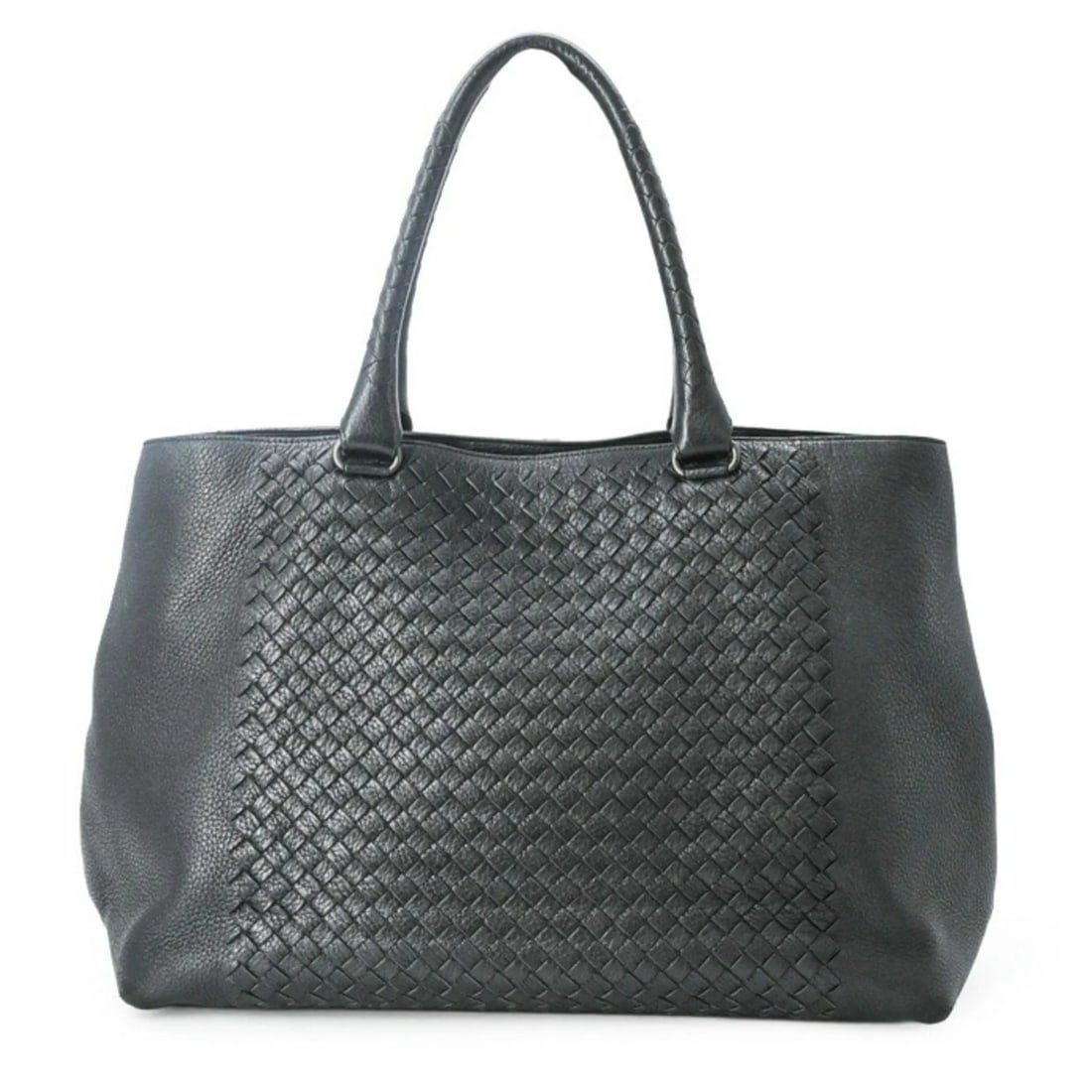 BOTTEGA VENETA INTRECCIATO LEATHER TOTE BAG 40 BLACK: BOTTEGA VENETA Intrecciato Leather Tote Bag 40 Black Brand: Bottega Veneta Type/Style: Tote bag Material: Intrecciato Color: Black Size: (HxWxD) 29cm x 42cm x 17cm / 11.41'' x 16.53'' x 6.69''