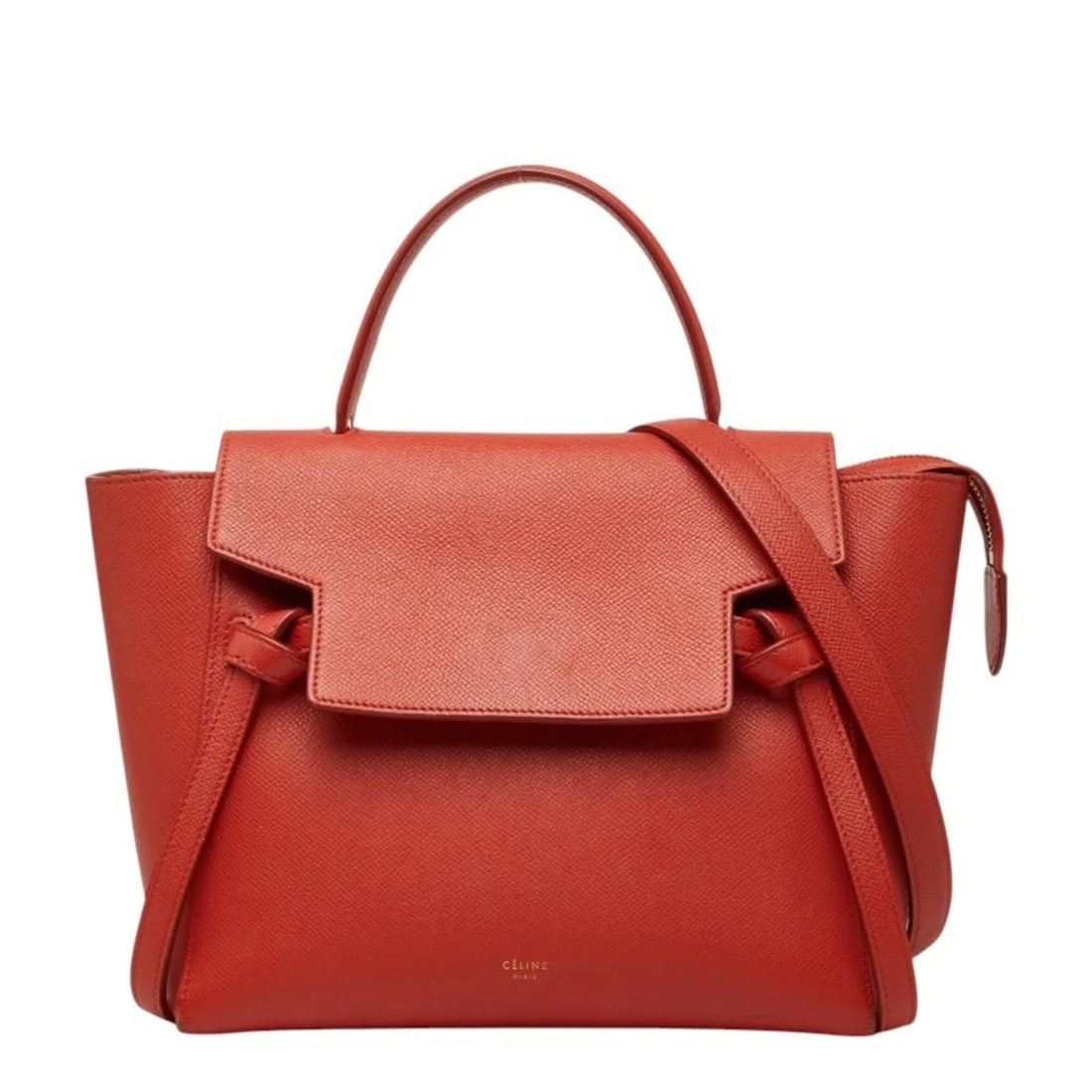CELINE BELT BAG MICRO HANDBAG SHOULDER 2WAY ORANGE LEATHER: Celine Belt Bag Micro Handbag Shoulder 2WAY Orange Leather Brand: Celine Type/Style: Handbag, Shoulder bag Material: Leather Color: Orange Size: (HxWxD) 21.5cm x 23.5cm x 13.5cm / 8.46'' x 9.25'' x 5.