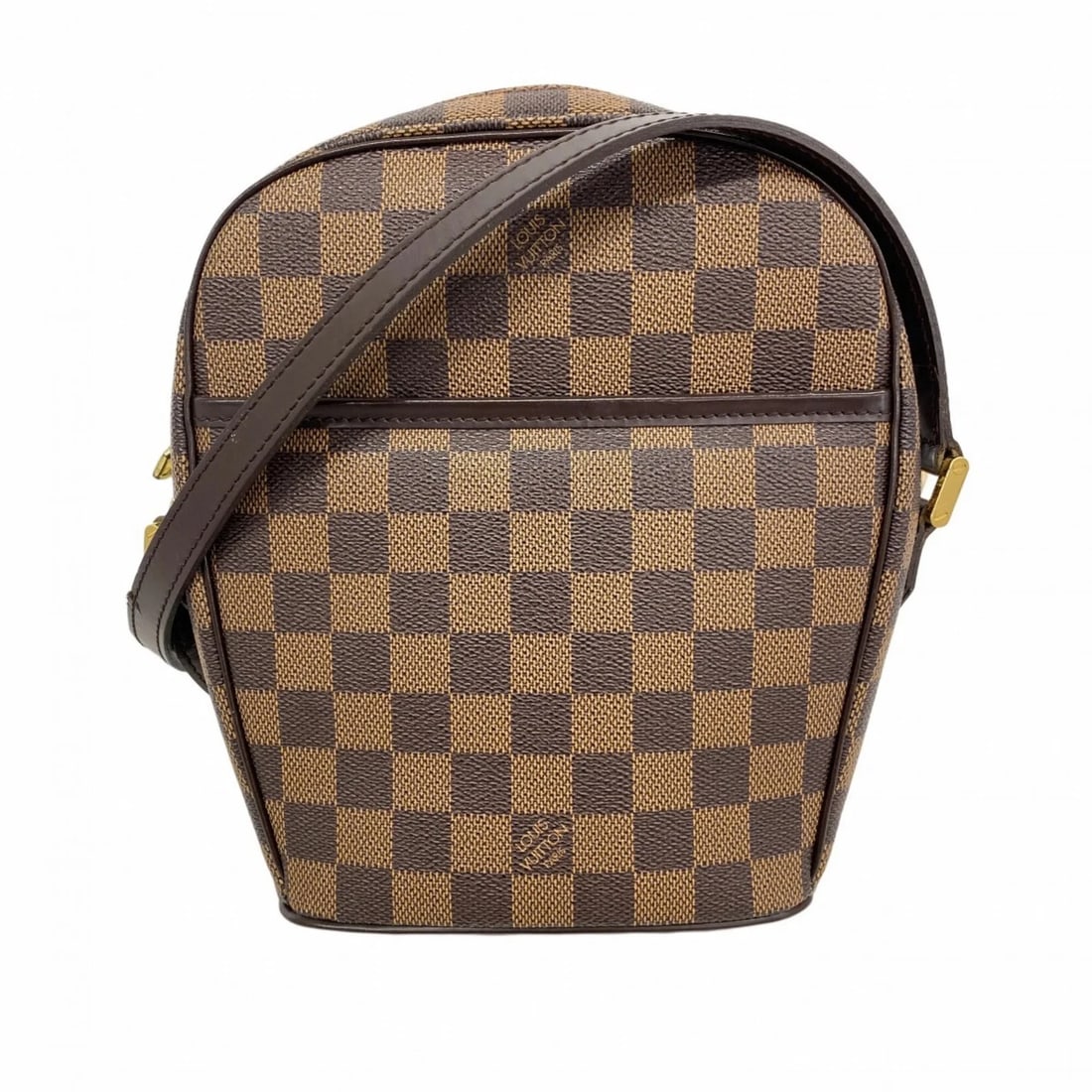 LOUIS VUITTON DAMIER IPANEMA PM SHOULDER BAG EBENE: Louis Vuitton Damier Ipanema PM Shoulder Bag Ebene Brand: Louis Vuitton Type/Style: Shoulder bag Material: Damier Canvas, Leather Color: Ebene Size: (HxWxD) 22cm x 16cm x 7.5cm / 8.66'' x 6.29'' x 2.9