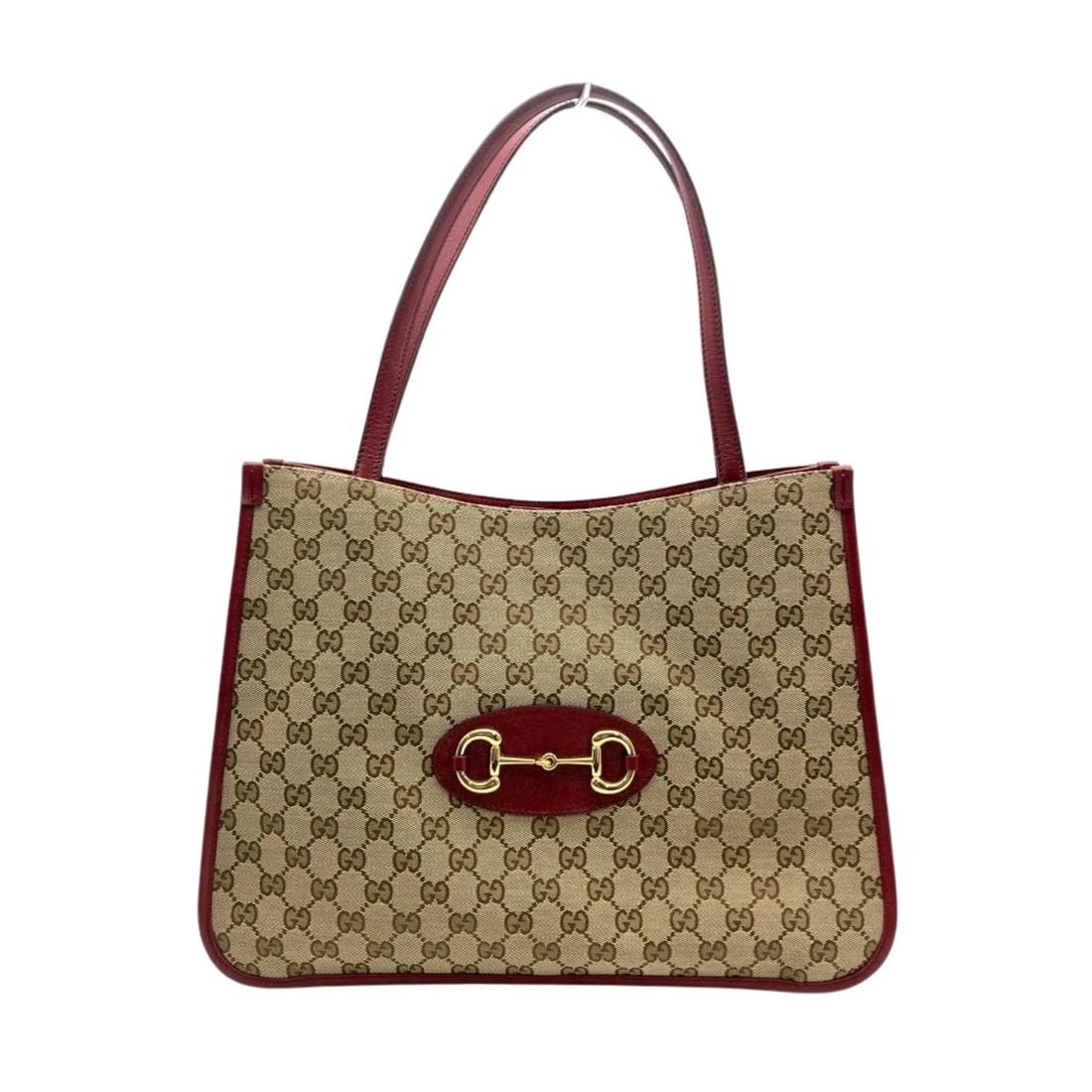GUCCI HORSEBIT TOTE BAG IN GG CANVAS AND LEATHER BEIGE: Gucci Horsebit Tote Bag in GG Canvas and Leather Beige Brand: Gucci Type/Style: Tote bag Material: GG Canvas,Leather Color: Beige Size: (HxWxD)28cm x 38cm x 14cm / 11.02'' x 14.96'' x 5.51'' Acces
