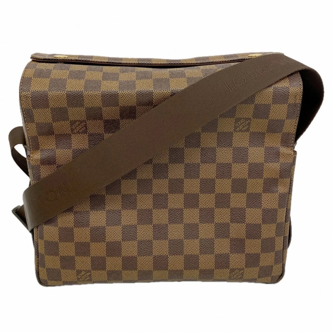 LOUIS VUITTON DAMIER NAVIGLIO SHOULDER BAG EBENE: Louis Vuitton Damier Naviglio Shoulder Bag Ebene Brand: Louis Vuitton Type/Style: Shoulder bag Material: None Color: Ebene Size: (HxWxD)25cm x 27cm x 14.5cm / 9.84'' x 10.62'' x 5.7'' Accessories: