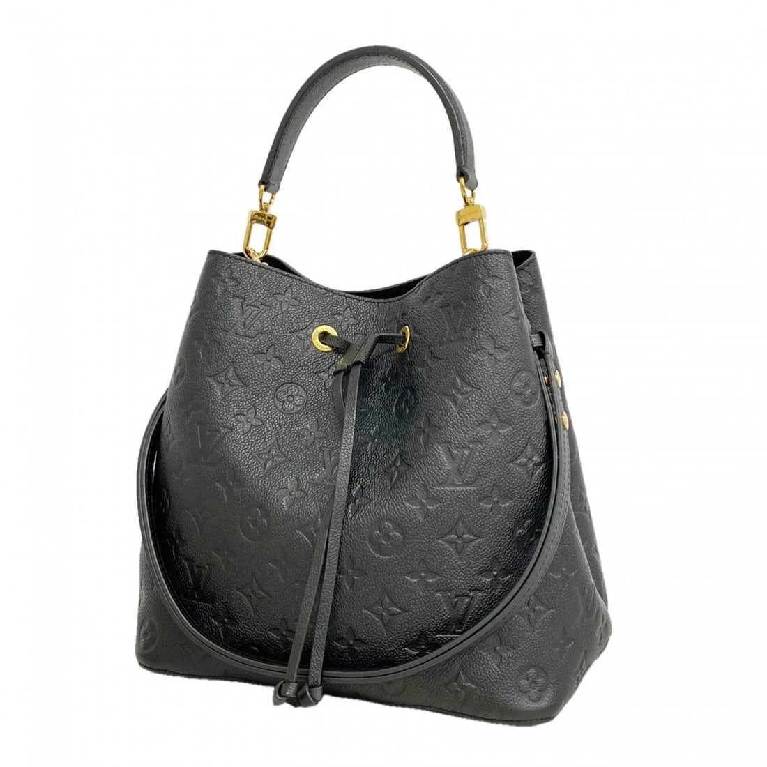LOUIS VUITTON MONOGRAM EMPREINTE NEONOE MM HANDBAG NOIR 2-WAY (1 of 5)