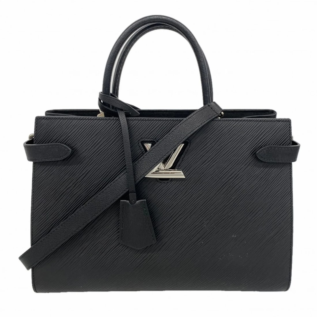 LOUIS VUITTON EPI TWIST TOTE HANDBAG NOIR 2-WAY BAG: Louis Vuitton Epi Twist Tote Handbag Noir 2-way bag Brand: Louis Vuitton Type/Style: Handbag Material: None Color: Noir Size: (HxWxD)22cm x 31cm x 12.5cm / 8.66'' x 12.2'' x 4.92'' Accessories: No