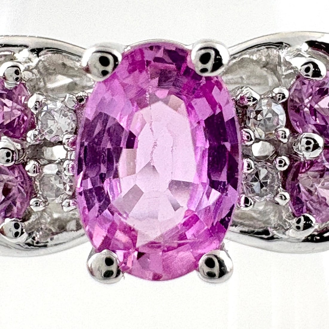 PINK SAPPHIRE DESIGN RING - 2