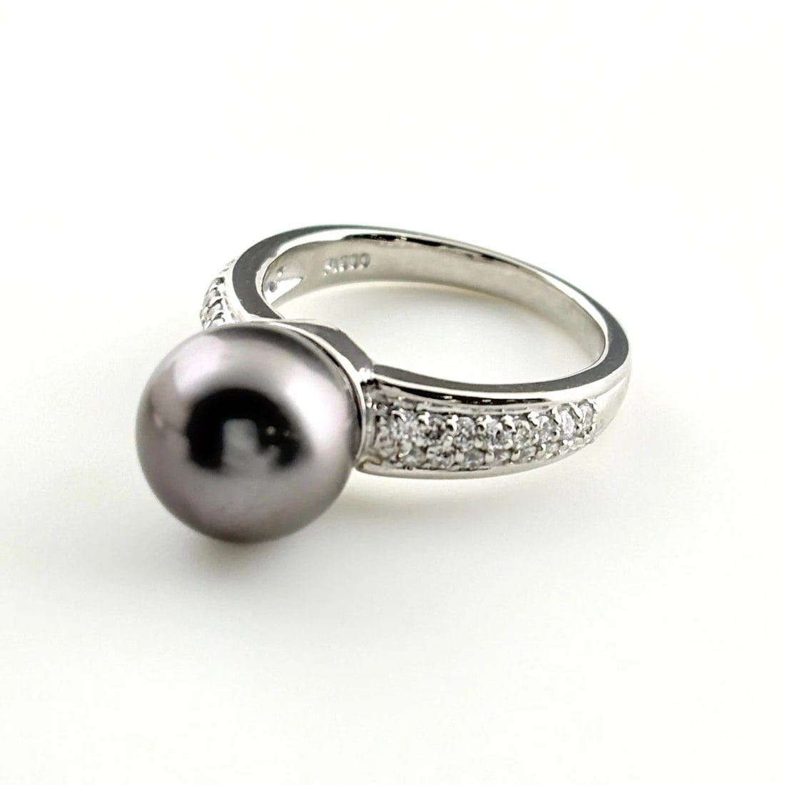 PEARL DESIGN RING PLATINUM RING - 2