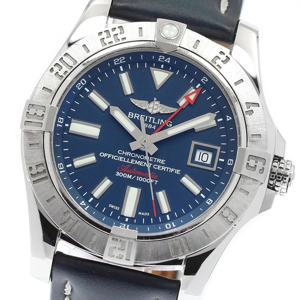 BREITLING AVENGER DATE NAVY AUTOMATIC WATCH (1 of 2)