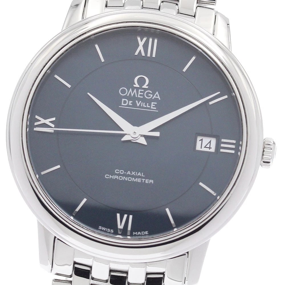 OMEGA DE VILLE PRESTIGE AUTOMATIC WATCH: OMEGA De Ville Prestige Automatic Watch Brand: OMEGA Type/Style: Wristwatch Material: Band Material Stainless Steel, Case Material Stainless Steel Color: Case Color Silver Band Color Silver Dial