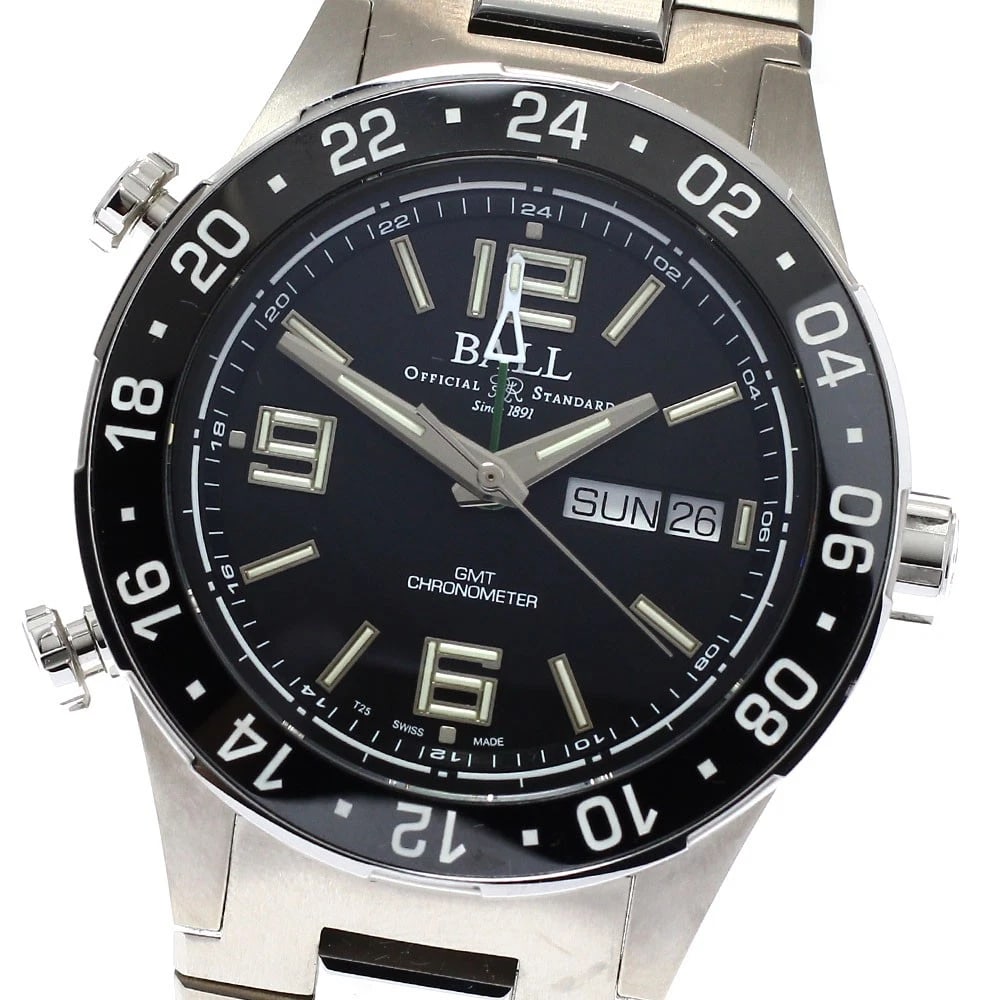 BALLWATCH ROADMASTER MARINE DATE AUTOMATIC WATCH: BALLWATCH Roadmaster Marine date Automatic Watch Brand: BALLWATCH Type/Style: Wristwatch Material: Band Material titanium, Case Material titanium Color: Case Color Silver Band Color Silver Dial Color