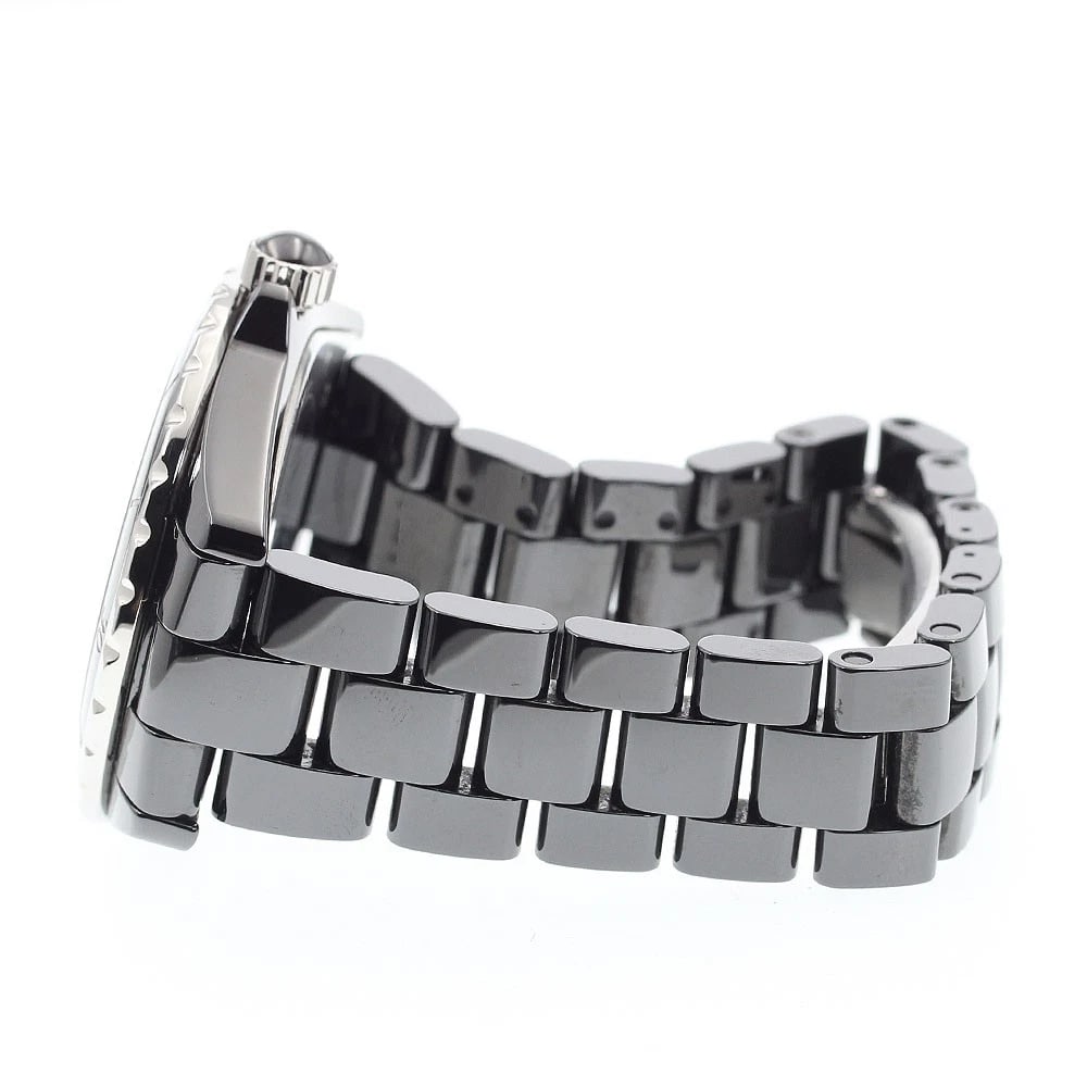 CHANEL J12 BLACK CERAMIC AUTOMATIC WATCH - 3