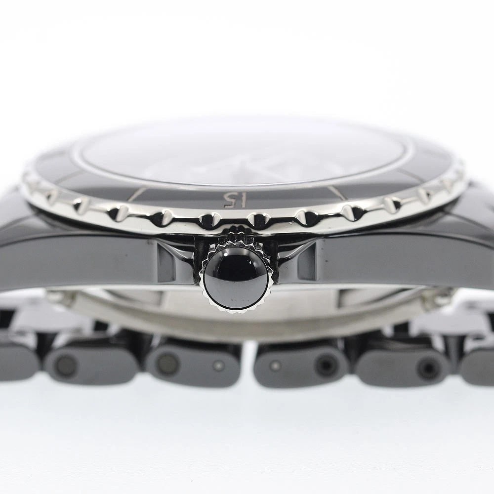 CHANEL J12 BLACK CERAMIC AUTOMATIC WATCH - 4