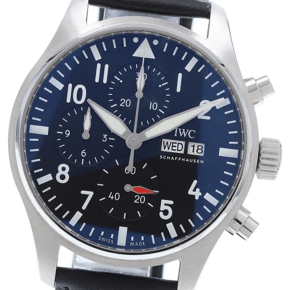 IWC SCHAFFHAUSEN PILOT CHRONOGRAPH AUTOMATIC WATCH (1 of 4)