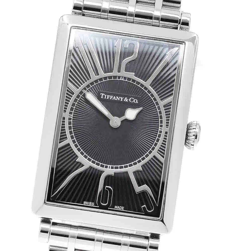 TIFFANY&CO BLACK QUARTZ WATCH (1 of 3)