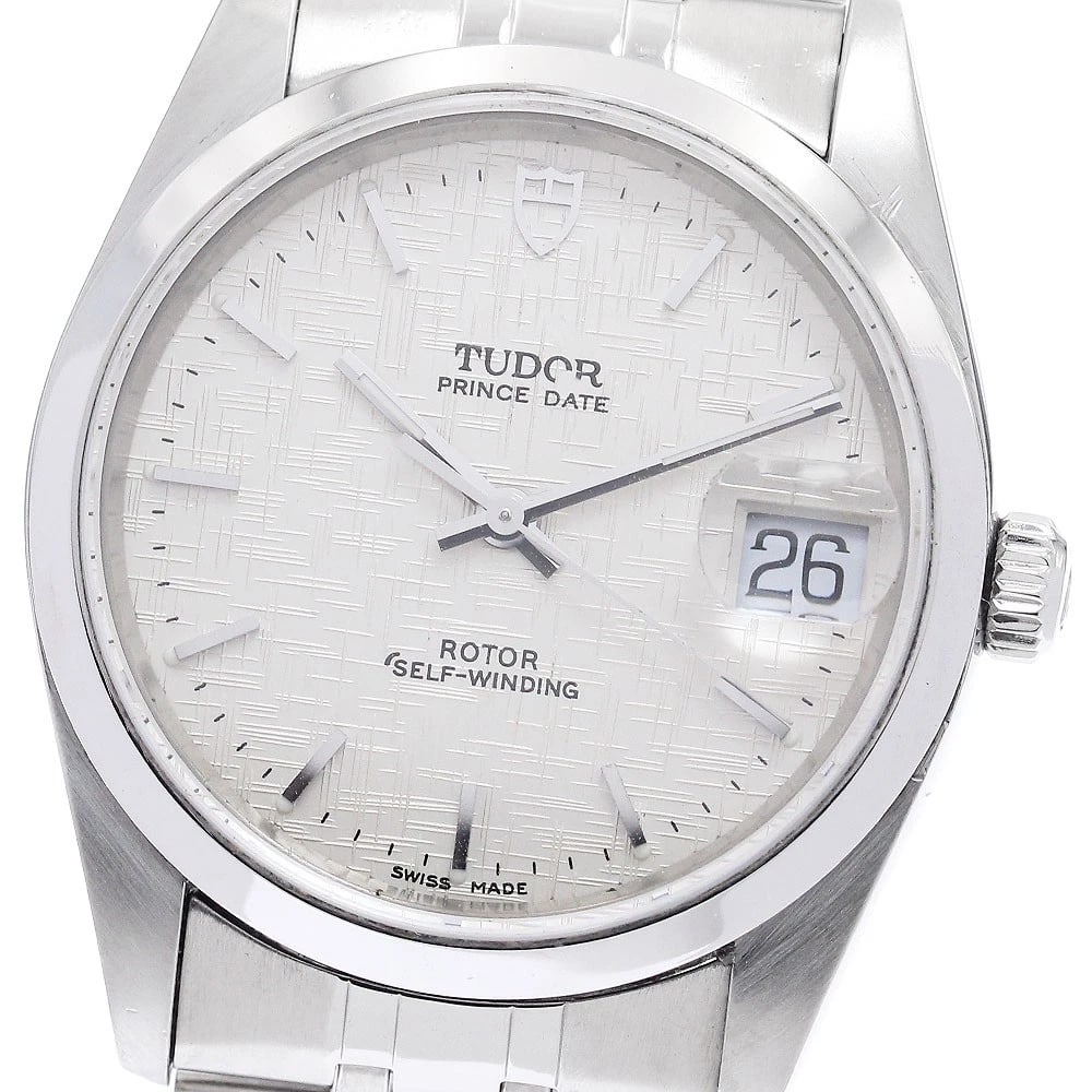 TUDOR PRINCE DATE SILVER AUTOMATIC WATCH: TUDOR Prince Date Silver Automatic Watch Brand: TUDOR Type/Style: Wristwatch Material: Band Material Stainless Steel, Case Material Stainless Steel Color: Case Color Silver Band Color Silver Dial