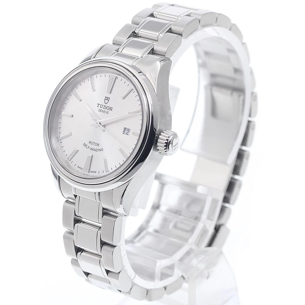 TUDOR DATE SILVER AUTOMATIC WATCH - 2