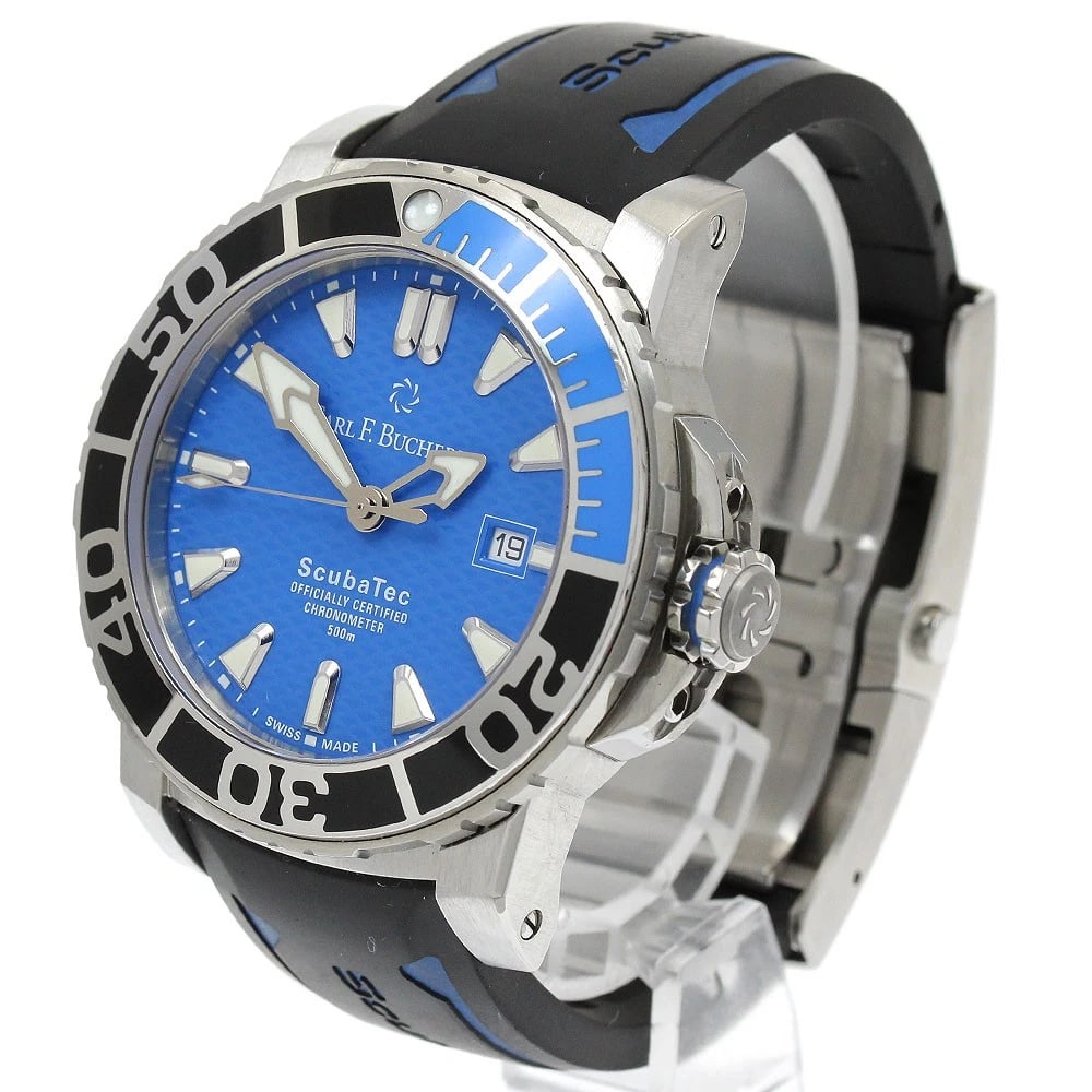 CARL F.BUCHERER STAINLESS STEEL AUTOMATIC WATCH - 2