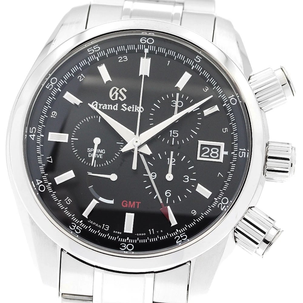 SEIKO GRAND STAINLESS STEEL WATCH: SEIKO Grand Stainless Steel Watch Brand: SEIKO Type/Style: Wristwatch Material: Band Material Stainless Steel, Case Material Stainless Steel Color: Dial Color black Band Color Silver Case Color Silver