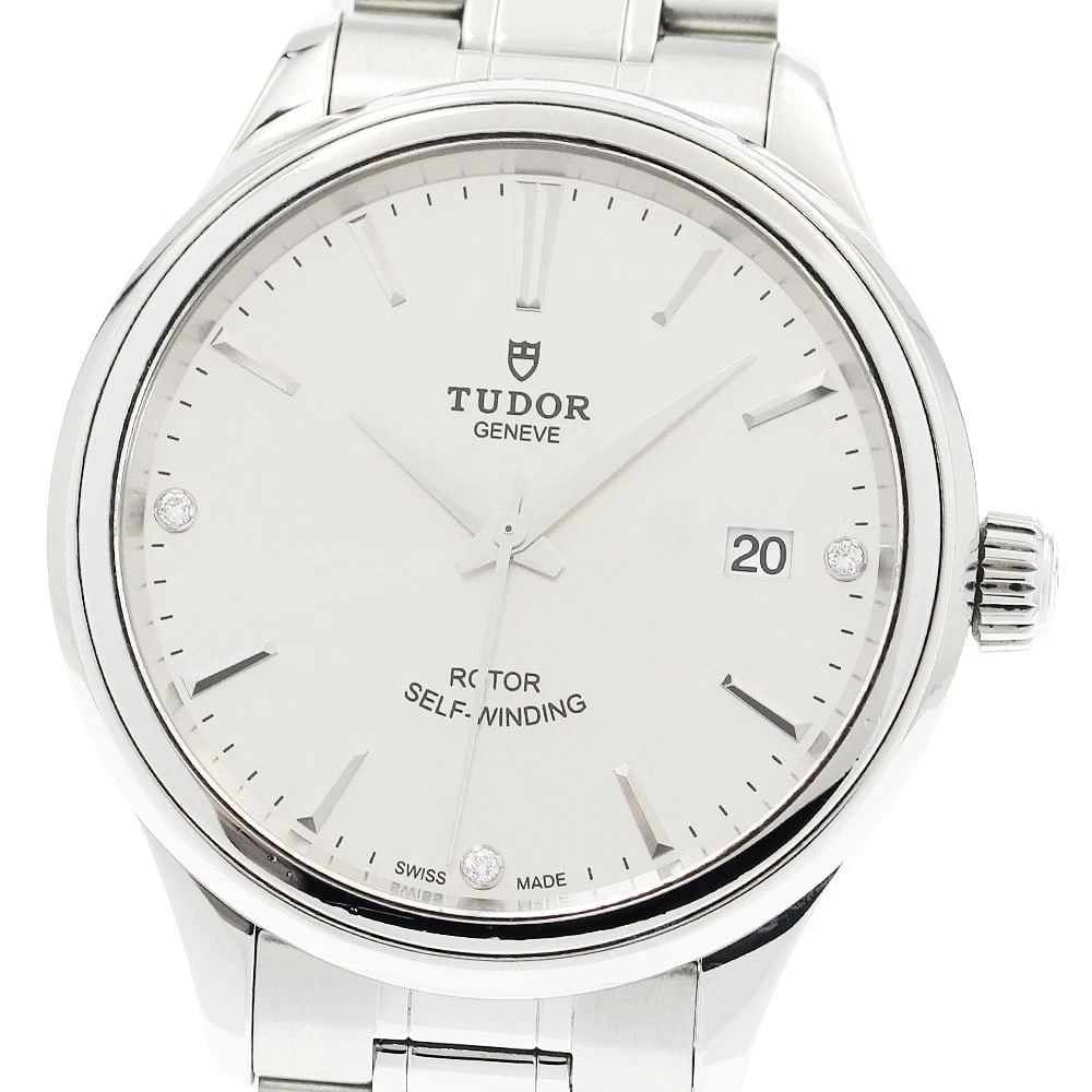 TUDOR DATE SILVER AUTOMATIC WATCH: TUDOR Date Silver Automatic Watch Brand: TUDOR Type/Style: Wristwatch Material: Band Material Stainless Steel, Case Material Stainless Steel Color: Dial Color Silver Band Color Silver Case Color