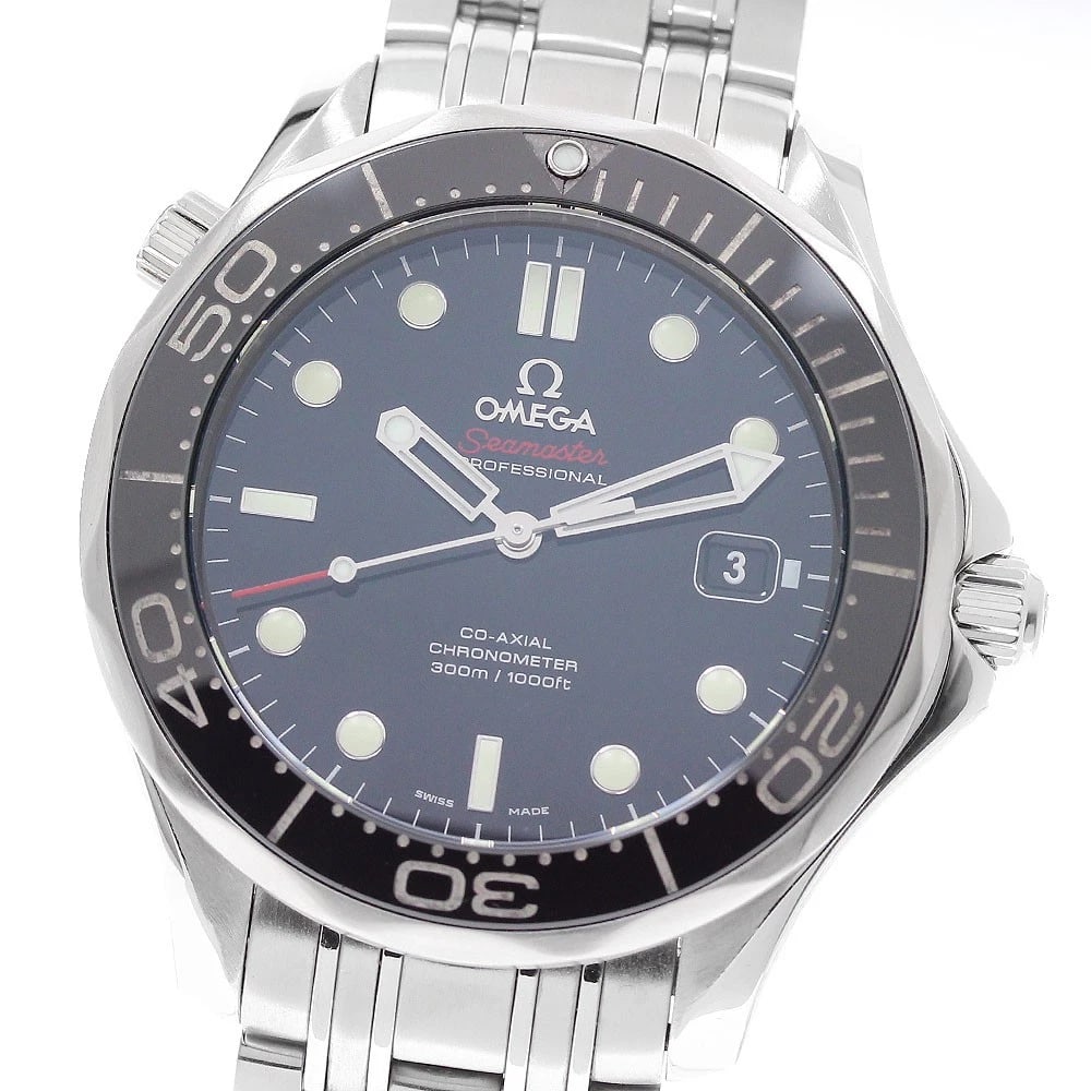 OMEGA SEAMASTER DATE CO-AXIAL AUTOMATIC WATCH: OMEGA Seamaster Date Co-Axial Automatic Watch Brand: OMEGA Type/Style: Wristwatch Material: Band Material Stainless Steel, Case Material Stainless Steel Color: Case Color Silver Band Color Silver