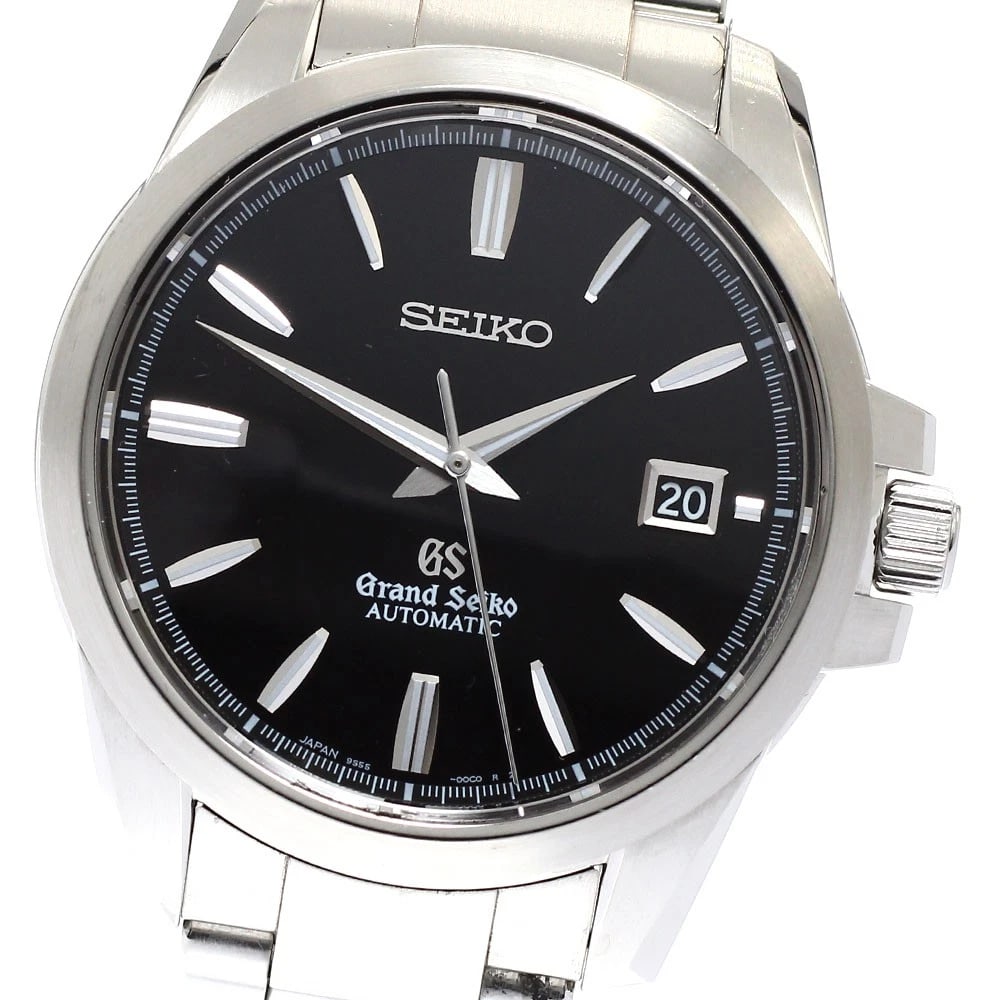 SEIKO GRAND DATE AUTOMATIC WATCH: SEIKO Grand Date Automatic Watch Brand: SEIKO Type/Style: Wristwatch Material: Band Material Stainless Steel, Case Material Stainless Steel Color: Dial Color black Band Color Silver Case Color Silver