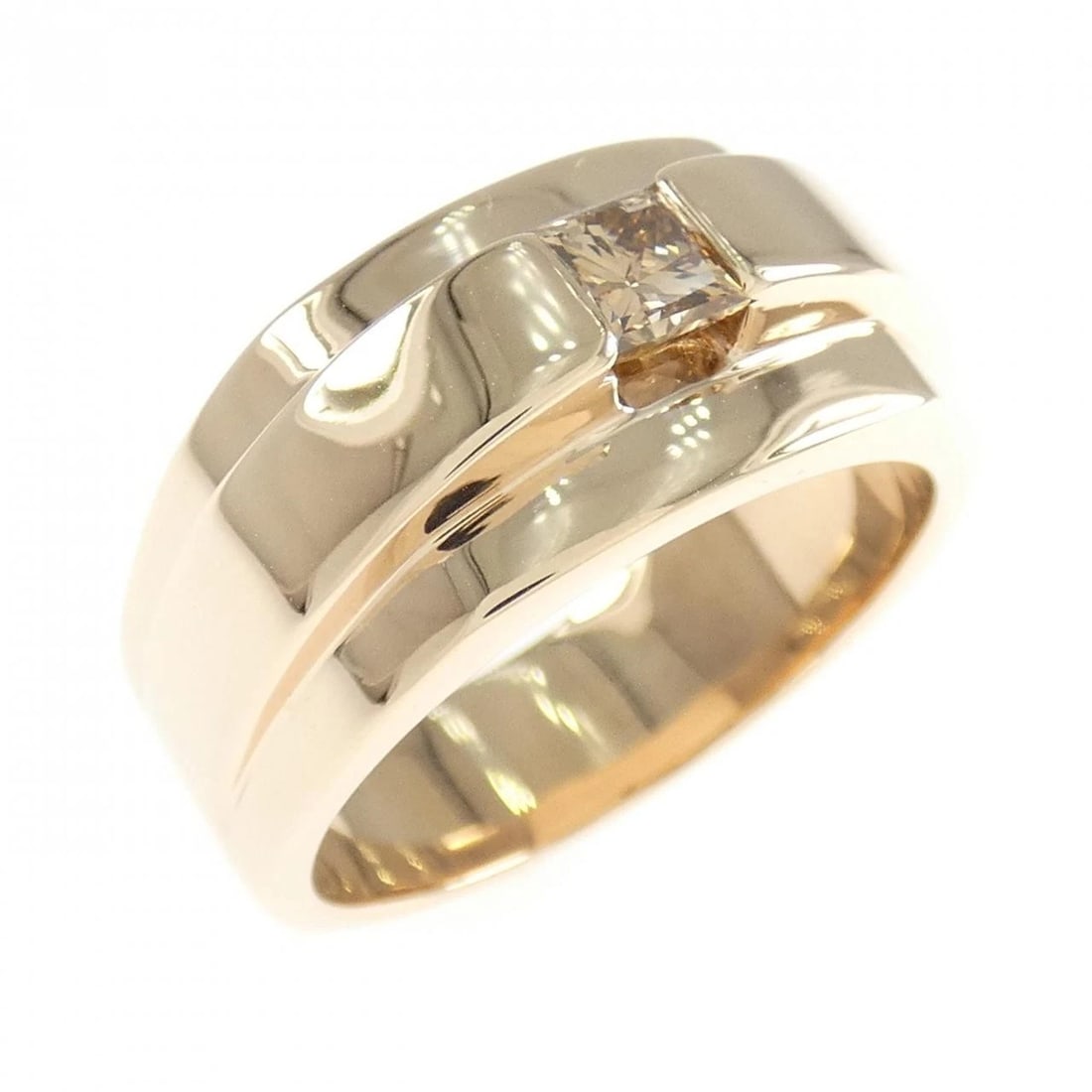 K18PG DIAMOND RING: K18PG Diamond Ring Brand: Unbranded Type/Style: Diamond ring Material: K18PG, Main Stone Natural Color: Size: US 9.75 Accessories: None Accessories Notice: When purchasing pre-owned goods,