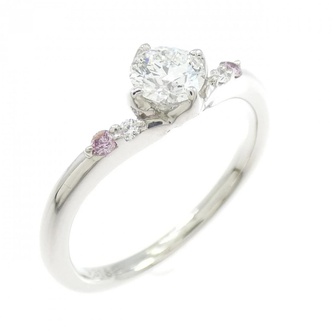 PT900 DIAMOND RING: PT900 Diamond Ring Brand: Unbranded Type/Style: Ring Material: PT900, Main Stone Natural Color: Silver Size: US 5 1/4 Accessories: None Accessories Notice: When purchasing pre-owned goods, please