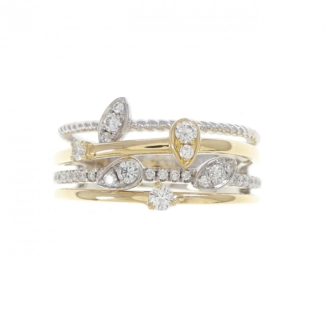 750WG/750YG DIAMOND RING: 750WG/750YG Diamond Ring Brand: Unbranded Type/Style: Diamond Ring Material: 750WG/750YG, Main Stone Natural Color: YG,WG Size: US 7 3/4 Accessories: None Accessories Notice: When purchasing