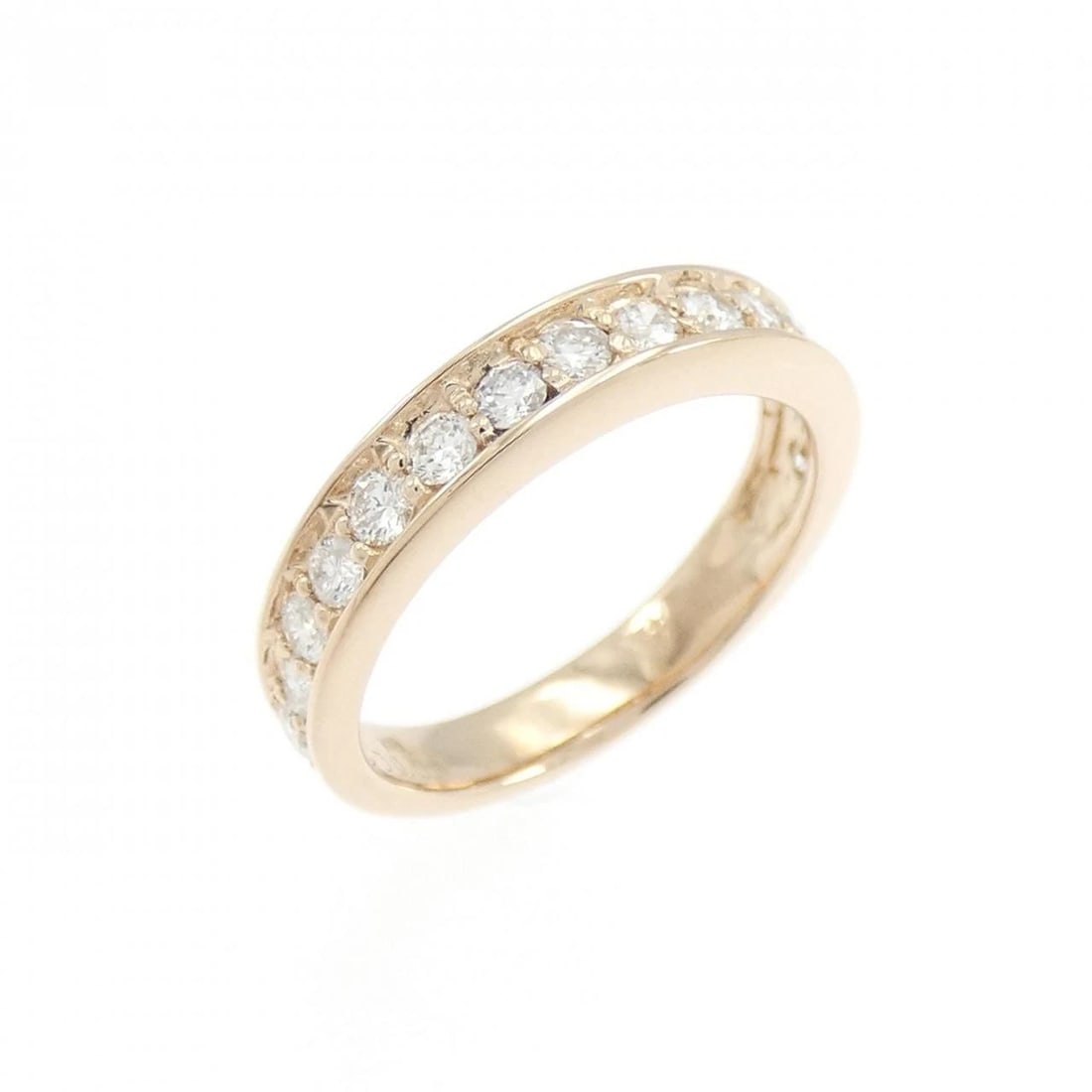 K18PG DIAMOND PINKY RING: K18PG Diamond Pinky Ring Brand: Unbranded Type/Style: Diamond Ring Material: K18 Pink Gold, Main Stone natural Color: Pink Gold Size: US 2 Accessories: None Accessories Notice: When purchasing