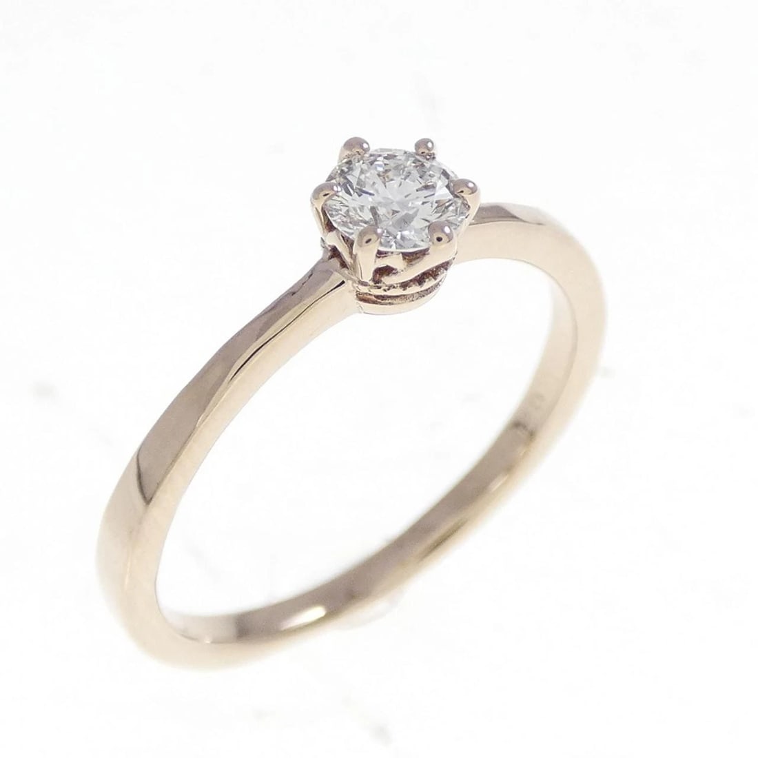 K18PG DIAMOND RING: K18PG Diamond Ring Brand: Unbranded Type/Style: Ring Material: K18PG, Color: pink gold Size: US 5.5 Accessories: None Accessories Notice: When purchasing pre-owned goods, please refer to the photos
