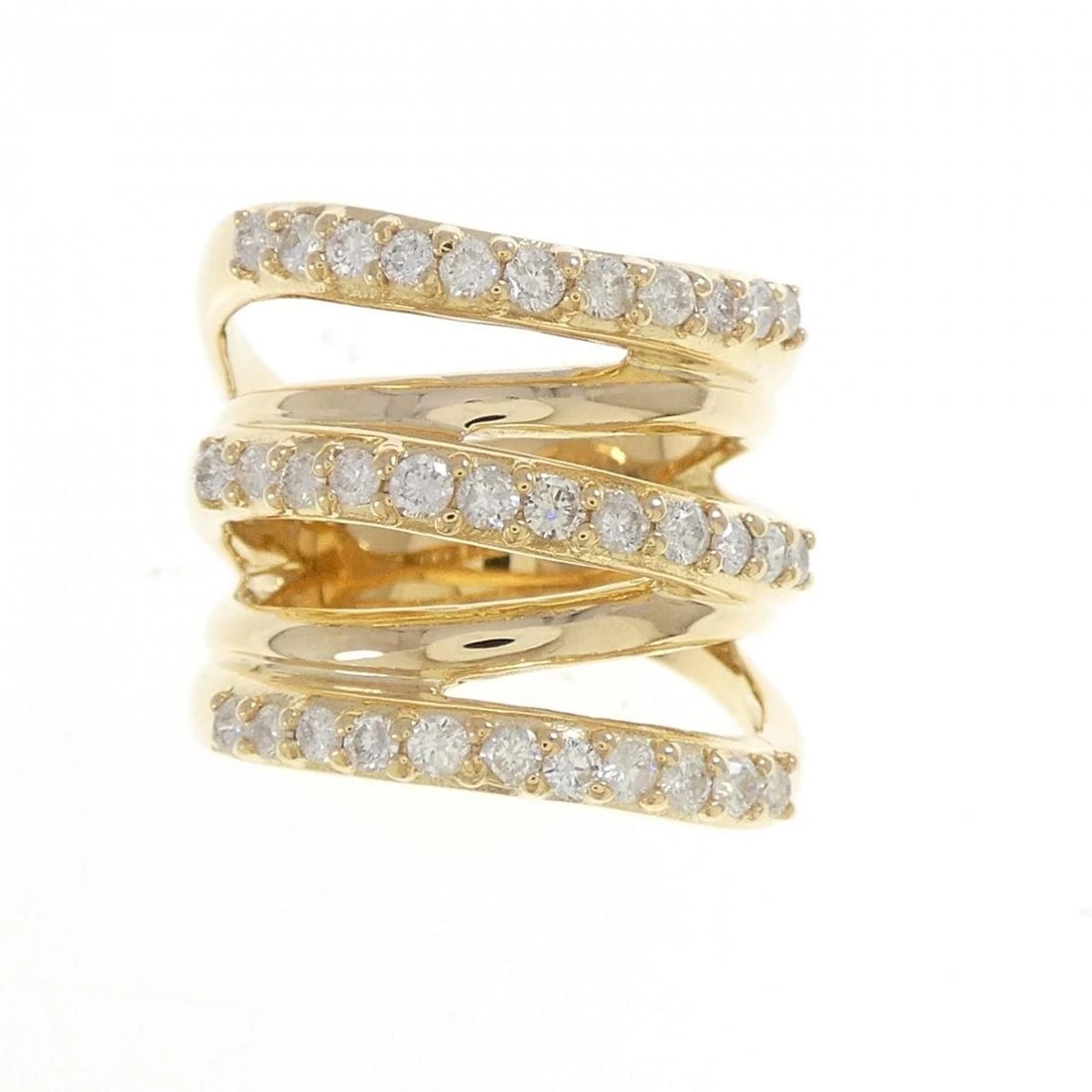 K18YG DIAMOND RING - 2