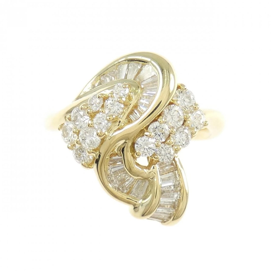 K18YG DIAMOND RING - 2