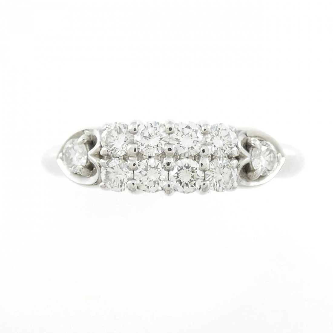 PT900 DIAMOND RING: PT900 Diamond Ring Brand: Unbranded Type/Style: Diamond Ring Material: PT900, Main Stone Natural Color: Silver Size: US 6 1/2 Accessories: None Accessories Notice: When purchasing pre-owned goods,