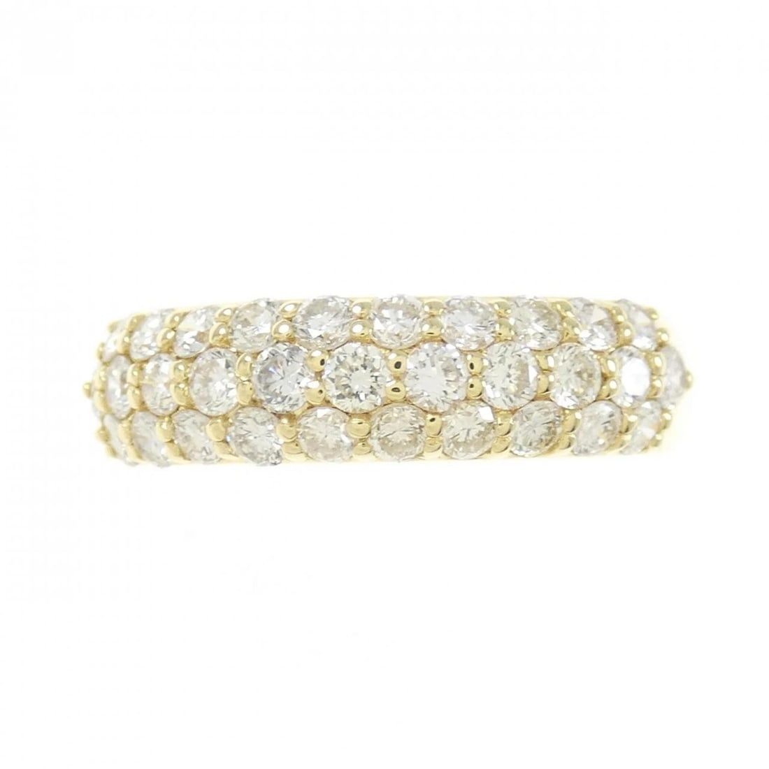 K18YG PAVE DIAMOND RING (1 of 2)