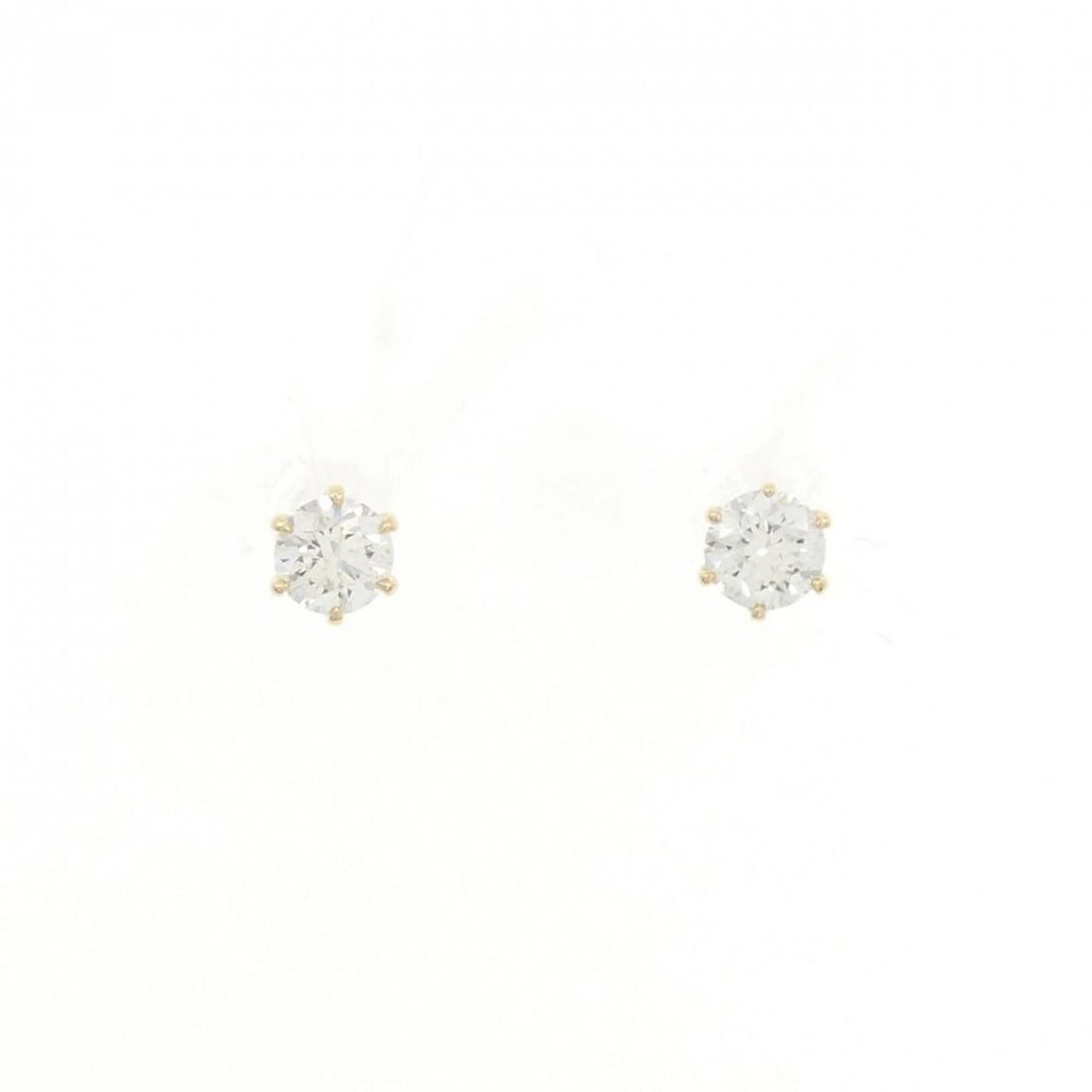 K18YG/ST DIAMOND PIERCE: K18YG/ST Diamond Pierce Brand: Unbranded Type/Style: Pierce/Earring Material: 18K Yellow GoldStainless steel, Main Stone Natural Color: Yellow Gold Size: Approx. length x width: 4.5mmx4.0mm