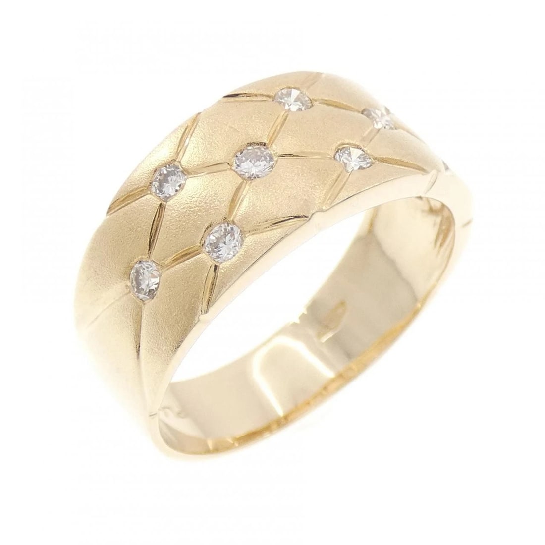 585YG DIAMOND RING: 585YG Diamond Ring Brand: Unbranded Type/Style: Diamond Ring Material: 585YG, Main Stone Natural Color: Yellow Gold Size: US 7 Accessories: None Accessories Notice: When purchasing pre-owned goods,