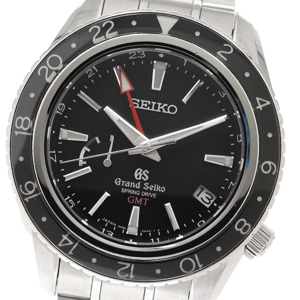 SEIKO GRAND BLACK STAINLESS STEEL WATCH: SEIKO Grand black Stainless Steel Watch Brand: SEIKO Type/Style: Wristwatch Material: Band Material Stainless Steel, Case Material Stainless Steel Color: Dial Color black Band Color Silver Case Color 