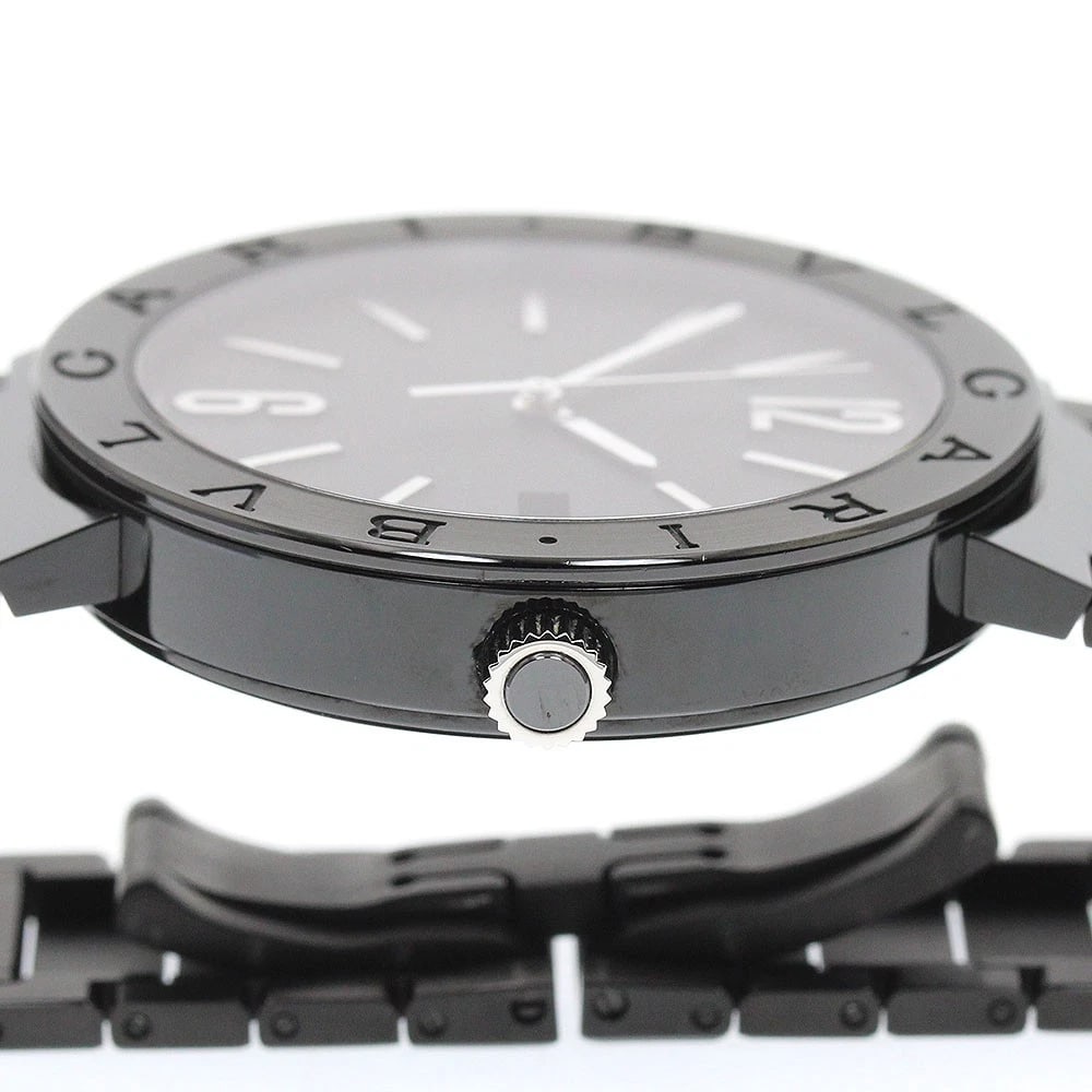 BVLGARI DATE BLACK AUTOMATIC WATCH - 4