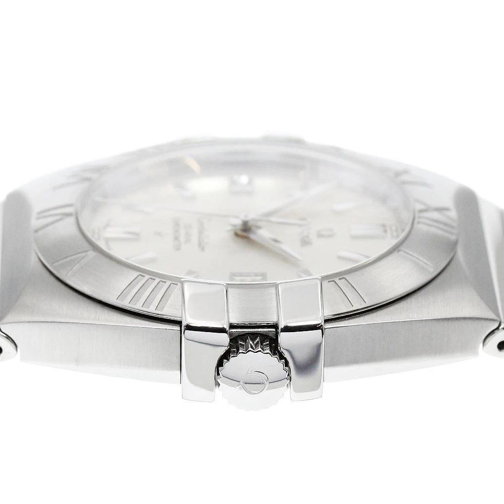 OMEGA CONSTELLATION DATE SILVER AUTOMATIC WATCH - 4
