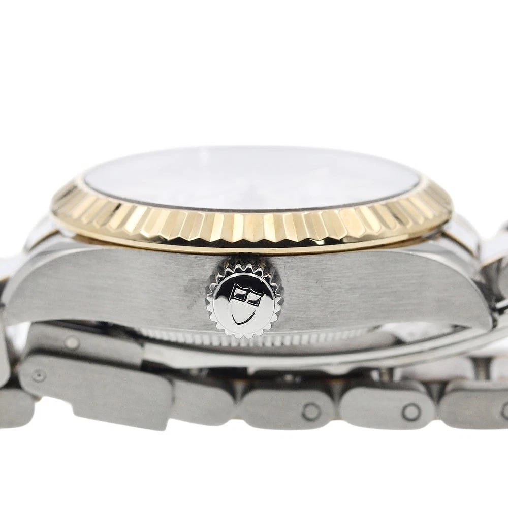 TUDOR STYLE DATE SILVER AUTOMATIC WATCH - 3