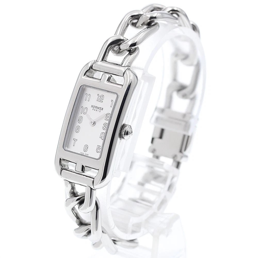 HERMES SILVER QUARTZ WATCH - 2