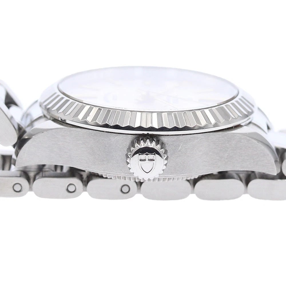 TUDOR STYLE DATE SILVER AUTOMATIC WATCH - 4