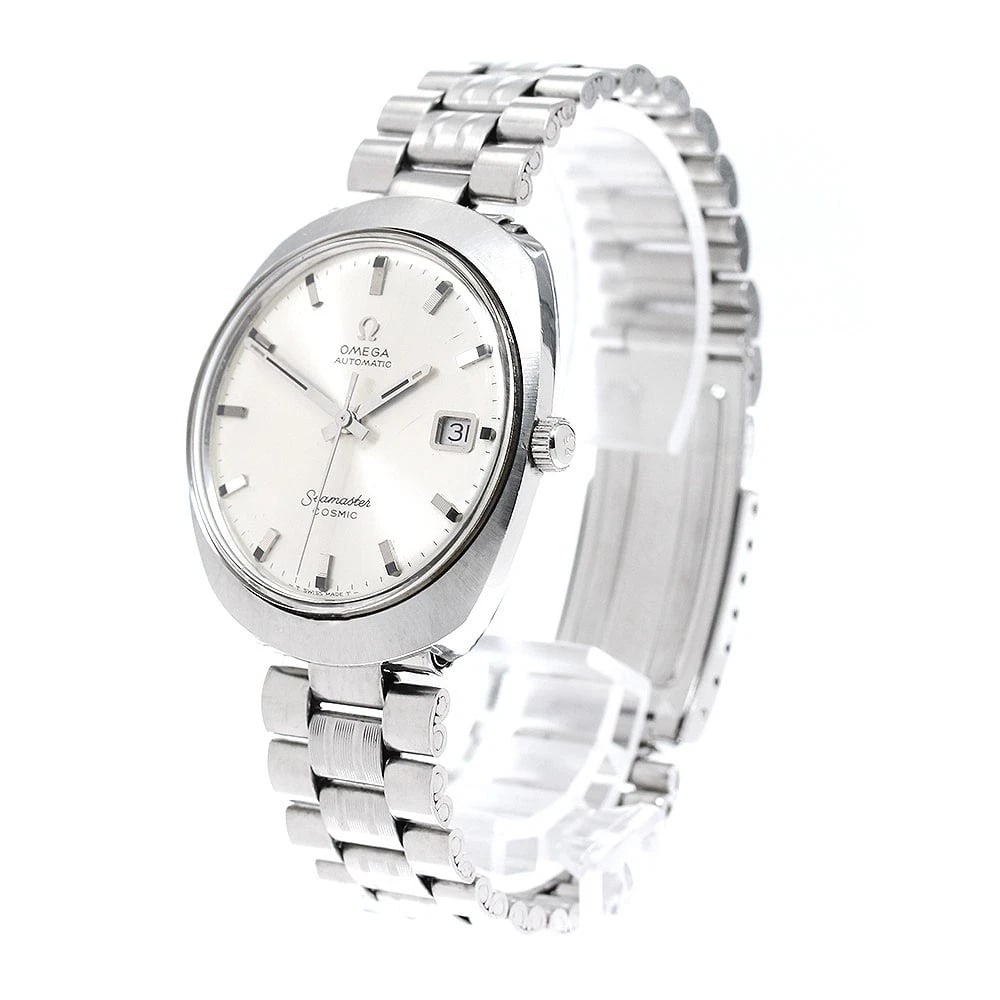 OMEGA SEAMASTER DATE SILVER AUTOMATIC WATCH - 2