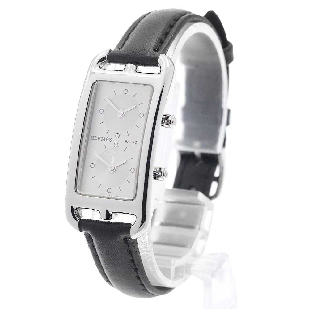 HERMES CAPE COD SILVER QUARTZ WATCH - 2