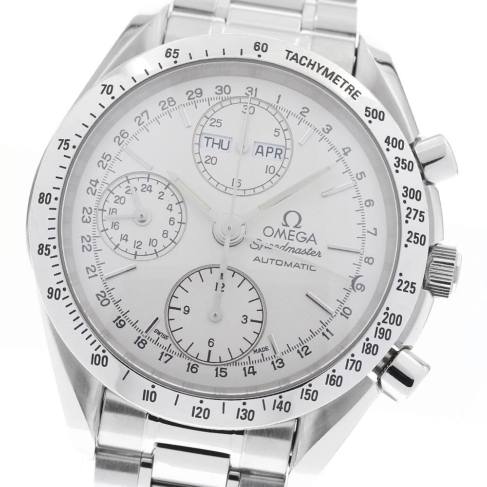 OMEGA SPEEDMASTER SILVER AUTOMATIC WATCH