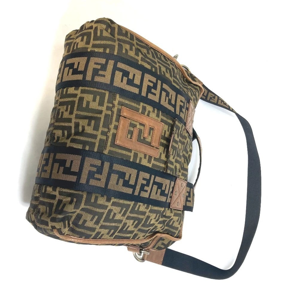 FENDI ZUCCA FF PATTERN HAND BAG - 5