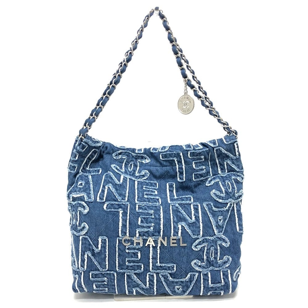 CHANEL LOGO PATCHWORK SHOULDER BAG CROSSBODY BAG (1 of 7)