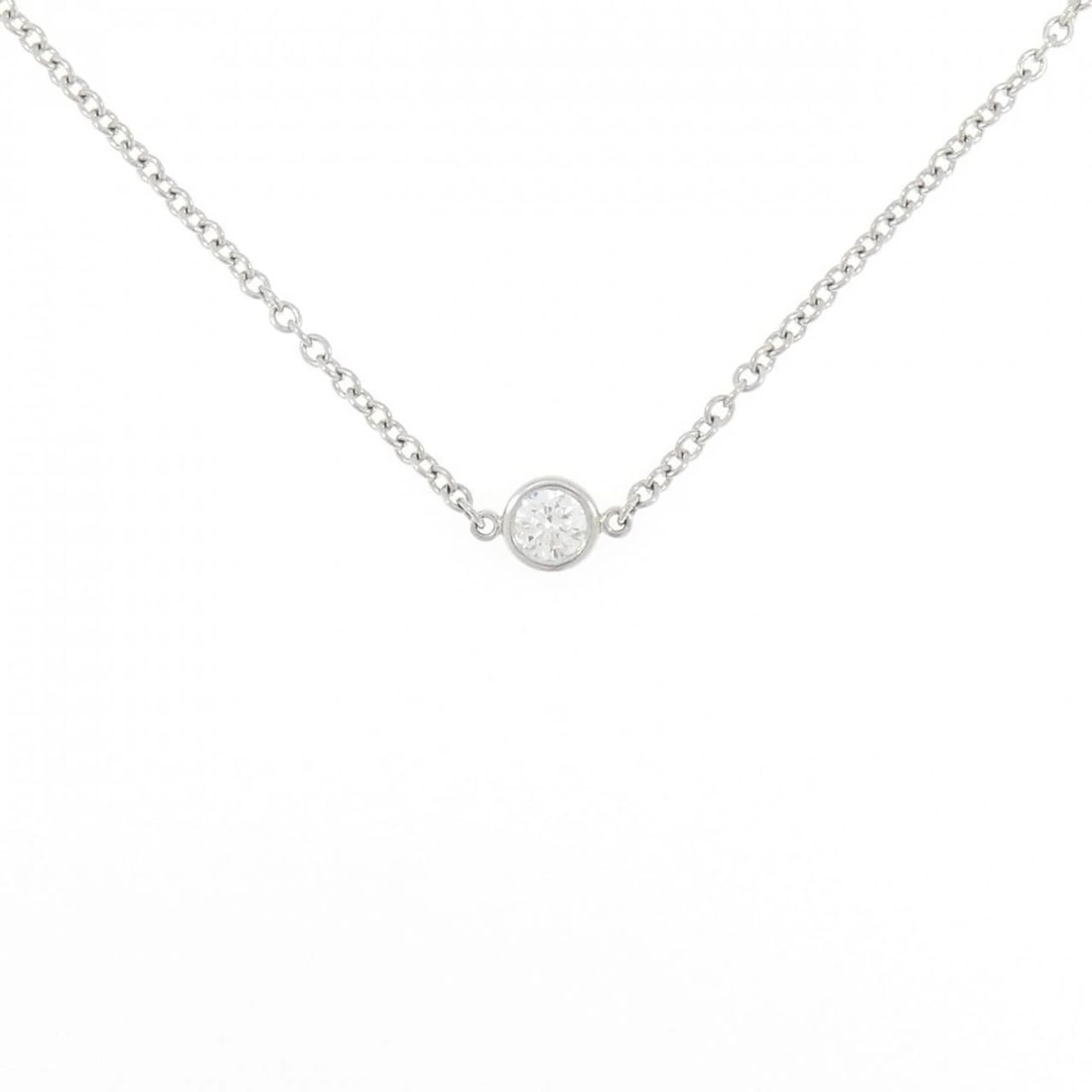 TIFFANY & CO. BY THE YARD NECKLACE: TIFFANY & Co. By the Yard Necklace Brand: TIFFANY&Co. Type/Style: TIFFANY&Co. Necklace Material: Platinum950, Main Stone Natural Color: Silver Size: Length 91cm Actual Size Motif maximum width
